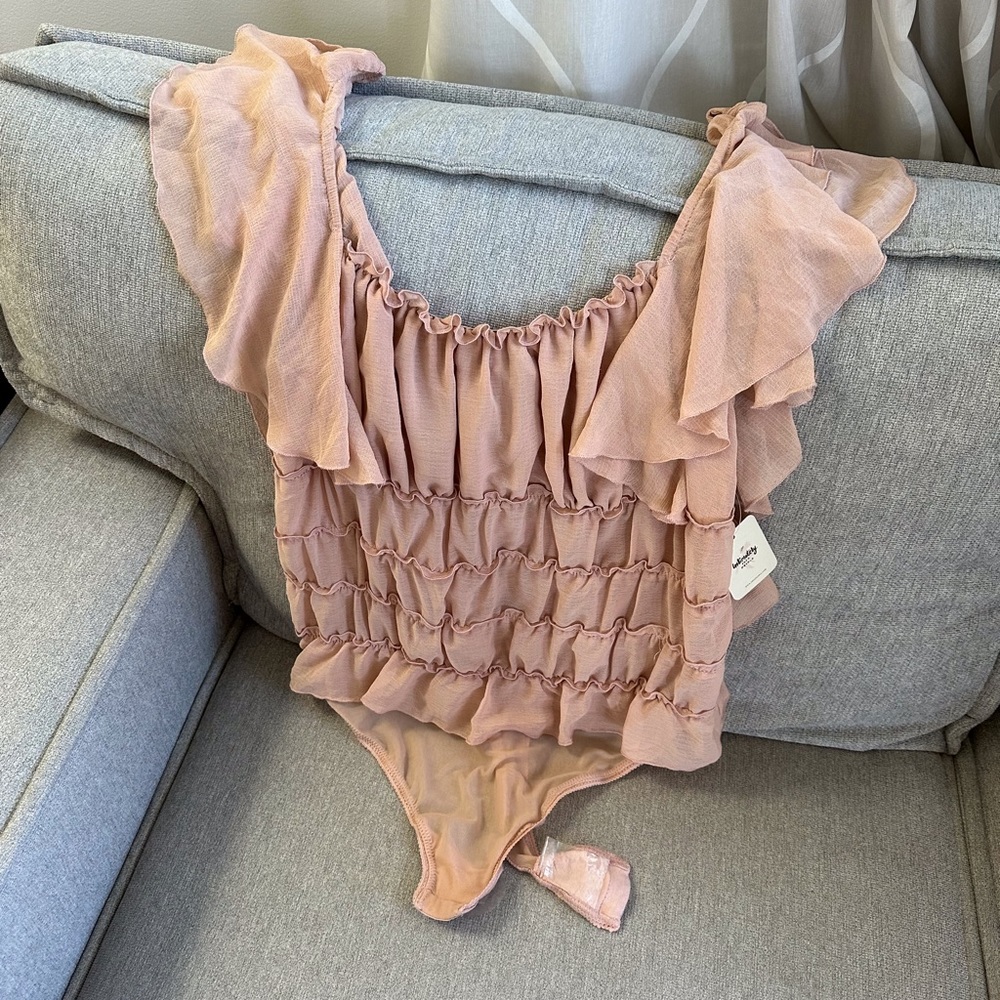 NWT Free People Juliet Bodysuit Sz L